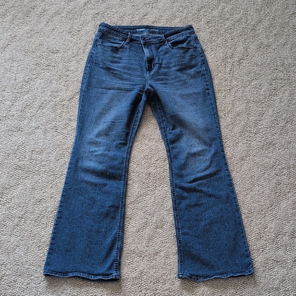 Old Navy Denim - Women's Old Navy High-Rise WOW Flare Jeans - Blue